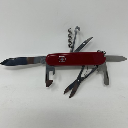 Vintage Victorinox Officier Suisse 8-Blade Swiss Army Knife Multi-Tool Red (163) - Picture 3 of 14