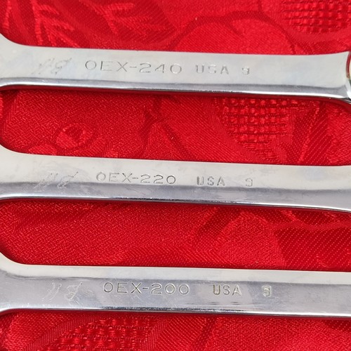 7 PC Vtg Snap On Tools USA OEX SAE Stubby Combination Box End Wrench Underlined - Picture 11 of 17