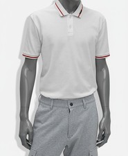 Hugo Boss Men's White Dostner Regular Fit Tipped Polo Size XL