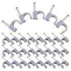  100 Pcs Cable Nail Clips Electrical Staples for Wiring Ethernet Wall
