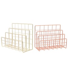  2PCS Wire File Organizer for Desk - File Folder Holder Rack Stand - Sorter