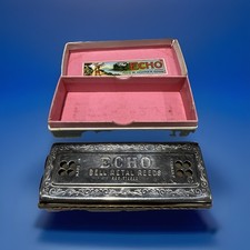 Vintage M. Hohner Echo Bell Metal Reeds Key of C Harmonica Germany