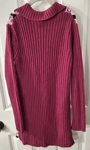 Childrens Place Girl’s Size 7/8 Purple Granny Square Crochet Cardigan Sweater - Picture 7 of 8