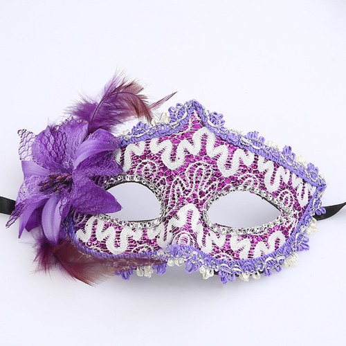 Masquerade Fancy Ball Dress Lady Lace Eye Mask for Halloween Xmas Cosplay Party - Picture 12 of 31