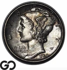 1939-D Mercury Dime, Gem BU++ Full Bands