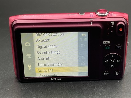 Nikon COOLPIX S3500 20.0MP Digital Camera Pink Tested From Japan #192 - Picture 5 of 14
