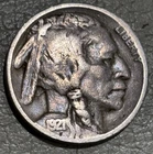 1921 Buffalo Nickel, nice VG details full date, scratched