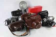 Lot of Vintage 35mm Film Cameras AS-IS for Parts or Repair G462