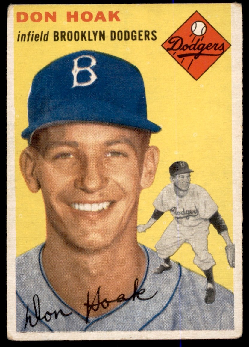 1954 Topps Don Hoak Brooklyn Dodgers #211 VG-VG/EX