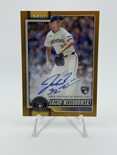 2026 Topps Series 1 Jacob Misiorowski Gold On Card Auto 50/50 Book End! Brewers