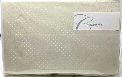 Charisma Alexa Perlen Punkte Queen Bett Rock 100% Premium Ägyptische Baumwolle Neu