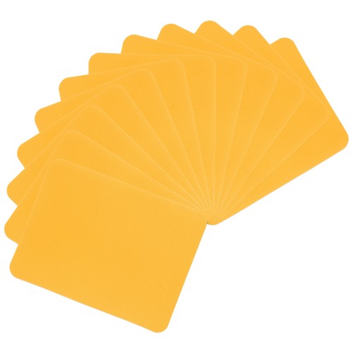 12Pcs Iron on Patches for Clothing Repair 4.9" x 3.7" Fabric Patch Yellow