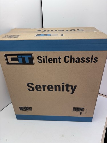 CiT Serenity Silent PC Case Mid Tower mATX noir insonorisation panneaux EPDM - Photo 15/15