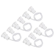 Magnetic Reed Switch, 5 Pack NC Wired Door Sensor Window Contact Switch, White