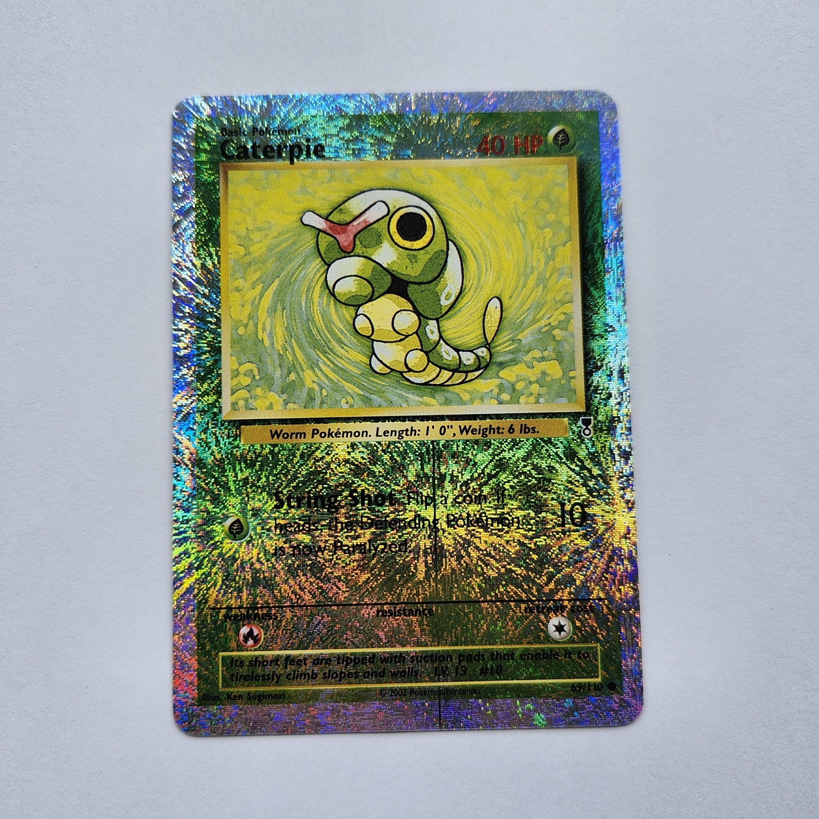 Caterpie - 69/110 - Pokemon Legendary Collection Reverse Holo Rare Card- NM/Mint