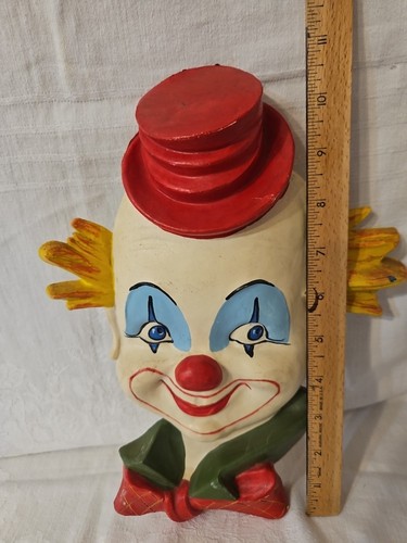 DE COLECCIÓN 1960/70S GOMA DURA CIRCO PAYASO CARAS Juego de 2 COLGANTES DE PARED Decoración - Imagen 22 de 22