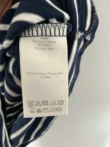 Boden T-shirt Dress Size 10 Blue Striped, Cotton Jersey, Short Sleeves - Picture 5 of 6