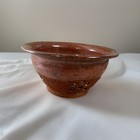 Handmade Footed Colander Berry Bowl Glazed Country Farm Rustic 5.5” Diameter