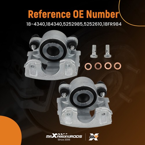 Front Left Right Brake Calipers for Jeep Cherokee 1990-2001 TJ 1997-2006 18-4339 - Picture 7 of 17