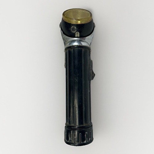 Vintage USALITE Swivel Head Tin Moveable Flashlight Torch Original USA L120 RARE - Picture 7 of 11
