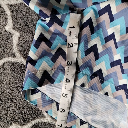 Pantaloncini da bagno uomo Frescobol Carioca sartoriali Rio De Janeiro blu bianco 36 Chevron - Foto 7 di 8