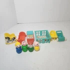 Vintage 1970s Fisher-Price Little People Play Family Nursery Set #761 Complete