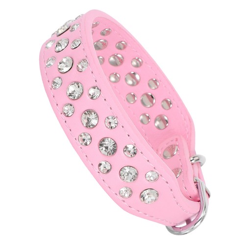  Glitzer Welpenhalsband kleiner Hund Strass verstellbar Halsbänder süß Mädchen - Bild 1 von 9