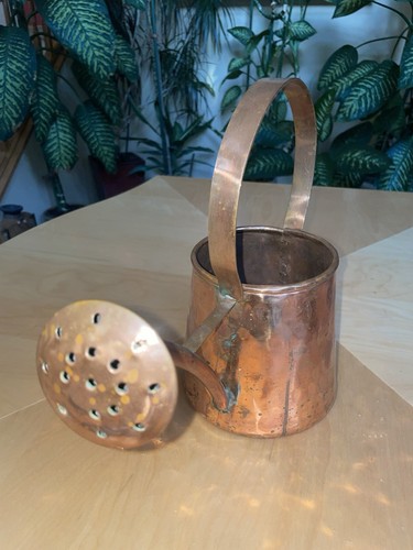 Vintage IMAX Hand Hammered Copper Watering Can Made In Turkey 12” X 12”