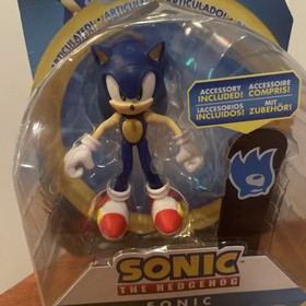 2022 Jakks Pacific SEGA Sonic the Hedgehog 4" SONIC With Snowboard Read Desc