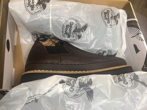 Georgia Boot New in Box Giant Romeo Shoes GR362 Women's sz 8 Brown Leather Work - Picture 3 of 16