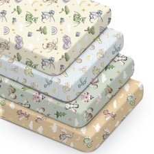 Watercolor Dragon Crib Sheets 4 Pack Fitted Baby Toddler Bedding 52x28
