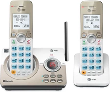 AT&T DL72219 DECT 6.0 2-Handset Cordless Phone for Home with Connect to Cell, Ca