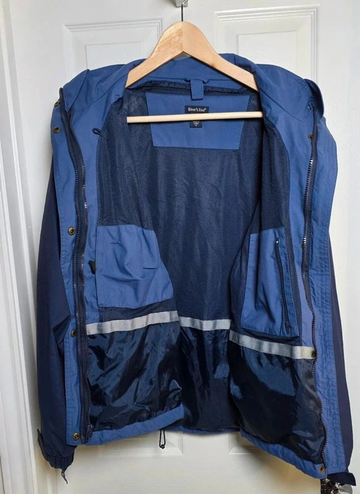 River's End 3-in-1 Systems Jacket Men's XL Navy Slate Blue Waterproof Fleece - product detail image 5