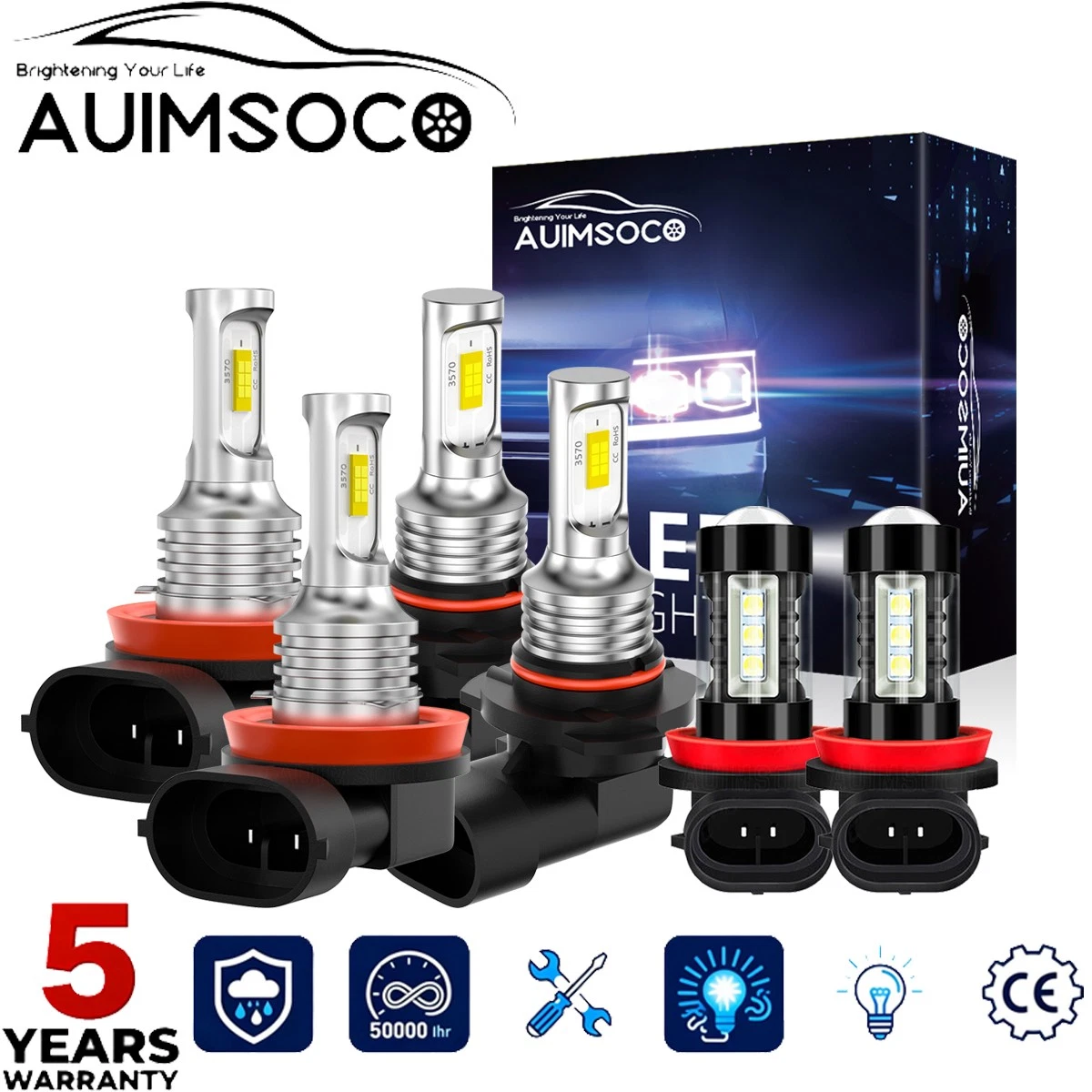 For 2016-2021 Honda Civic 6pcs 10000K LED Headlight Kit High+Low+Fog Light Bulbs
Opens in a new wind