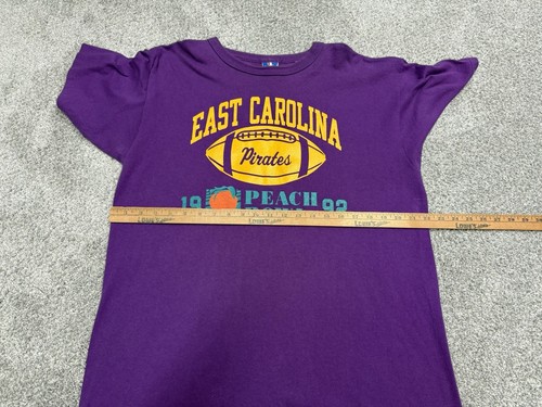 Vintage East Carolina Pirates 1992 Peach Bowl Short Sleeve T Shirt Men's XL - Picture 6 of 6