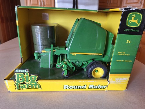Ertl: John Deere 854 Round Baler & Bales 1/16 Scale: Original Box: 46004: French - Picture 2 of 19