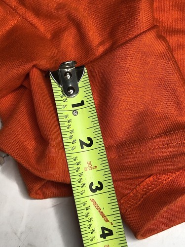 NWOT NOS Vintage 90s Y2K Soffe Orange Cotton Polyester Cheer Gym Shorts Medium - Picture 7 of 7