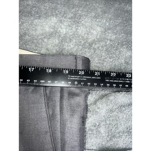 Pantalones de vestir Santorelli Luxury Serge Como 2 negros plisados de lana Italia para hombre talla 40 - Imagen 3 de 5