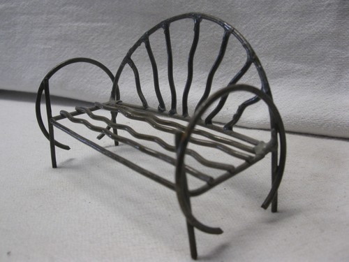 Fairy Garden Vine Bench by Jeremie - Picture 2 of 5