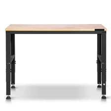 Uimoso Adjustable Workbench 48 x 20-inch Workshop Bench with Power Outlets