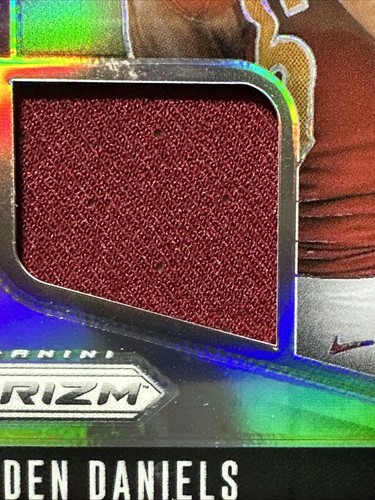 Jayden Daniels 2024 Panini Prizm Silver Prizm Premier Jerseys Rookie Patch RC🔥 - Imagen 2 de 11