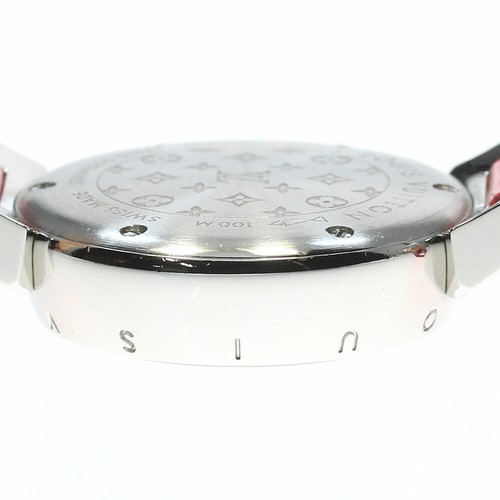 LOUIS VUITTON WATCH Q1218 TAMBOUR HEART QUARTZ MOVEMENT SILVER DIAL LADIES 28MM - Picture 4 of 6