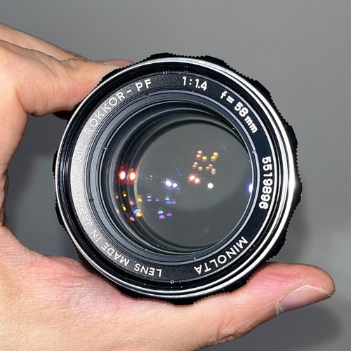 MINOLTA SRT 101 SLR 35mm Film Camera w/ MC ROKKOR-PF 58mm F1.4 Lens! From Japan - Picture 17 of 24