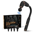 Deep Tissue Percussion Massager with 6 Speeds, 4 Heads & USB-C Fast Charging