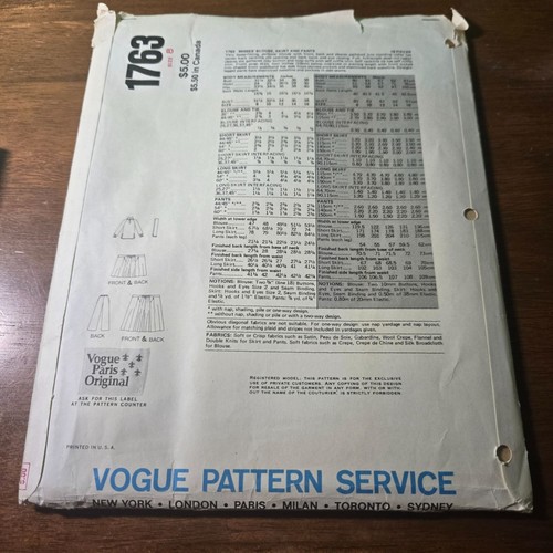 Vogue womens sewing patterns vintage 80s business casual dress skirt unverified - Picture 5 of 7