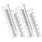4pcs Rain Gauge Glass Tube Rain Measuring Cylinder for Yard Garden Outdoor