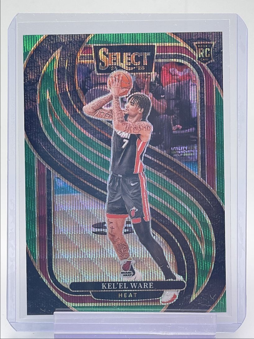 KEL'EL WARE 2024-25 SELECT PREMIER LEVEL ROOKIE GREEN WAVE SSP RC /50 Q4966