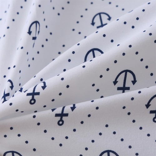 Wowelife Nautical Crib Bedding Sets 3 Piece Whale Bed Set, Blue-3 - Picture 4 of 9