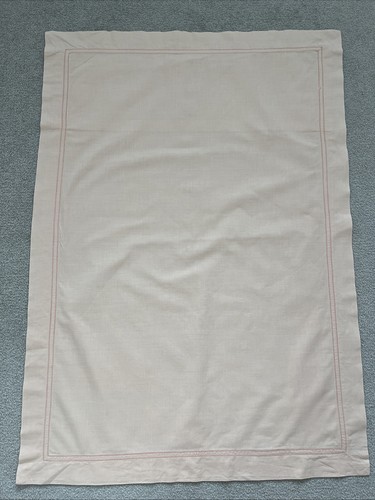 Vintage Peach Pillow Cases WILLOW BRAND 1950s Vintage Oxford x 2 - Picture 4 of 11