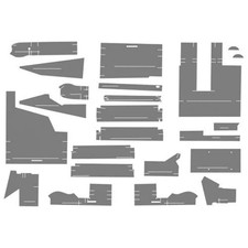 Cab Foam Cab Kit Without Headliner - Berkshire Gray Fits White Fits Deutz Allis